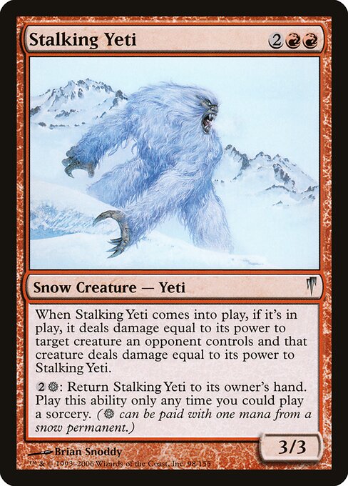 Stalking Yeti - Coldsnap Magic card