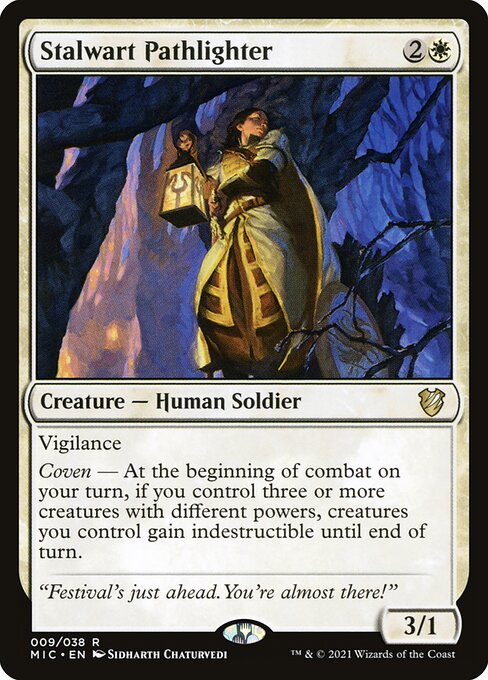 Stalwart Pathlighter - Midnight Hunt Commander Magic card