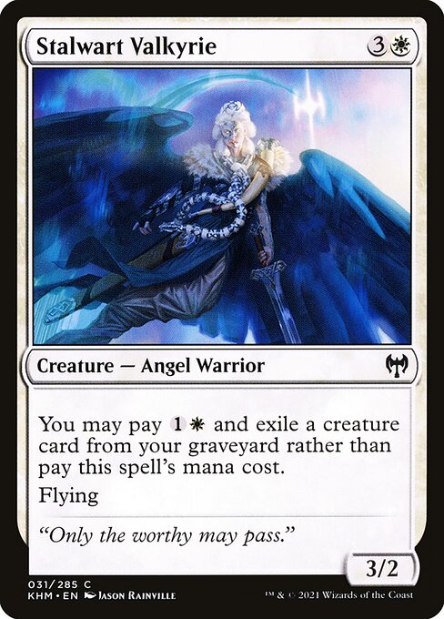 Stalwart Valkyrie - Kaldheim Magic card