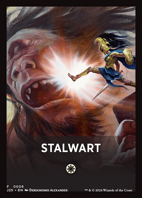 Stalwart - Foundations Jumpstart Front Cards (#9) - Illustrated by Deruchenko Alexander - Magic: The Gathering Card