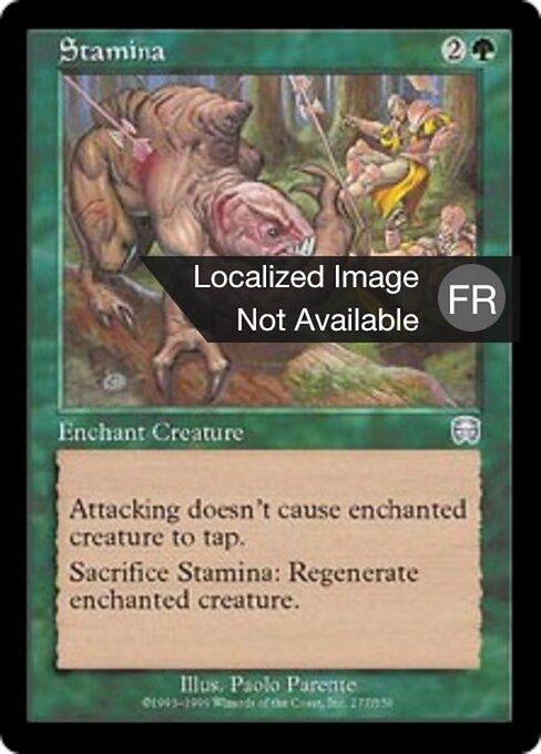 Ausdauer (Stamina) - Mercadian Masques (#277) - Illustrated by Paolo Parente - Magic: The Gathering Card
