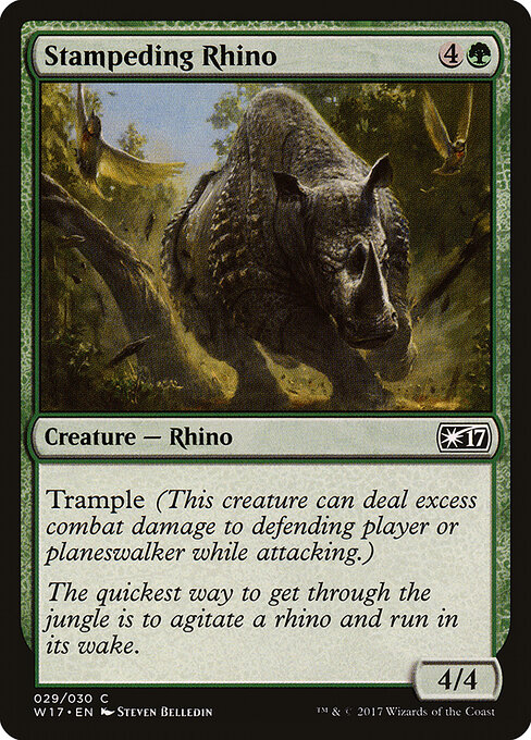 Stampeding Rhino - Welcome Deck 2017 Magic card
