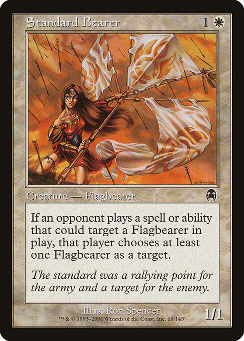 Standard Bearer - Apocalypse (#18) - Illustrated by Ron Spencer - Magic: The Gathering Card