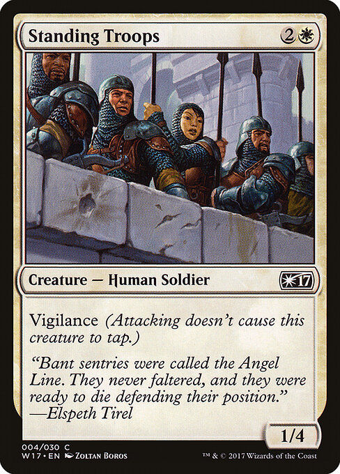 Standing Troops - Welcome Deck 2017 Magic card