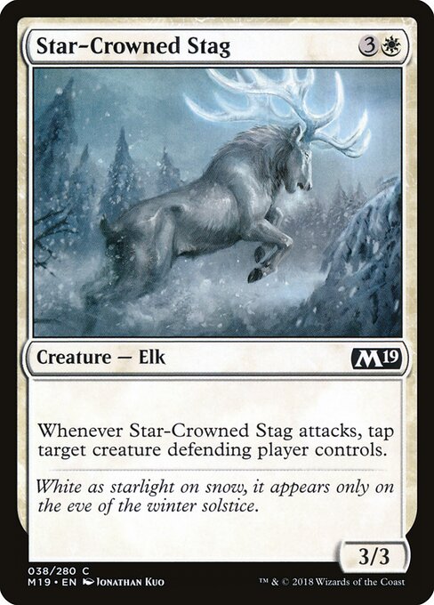 Star-Crowned Stag - Core Set 2019 Magic card