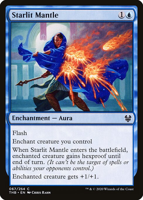 Starlit Mantle - Theros Beyond Death (#67) - Illustrated by Chris Rahn - Magic: The Gathering Card