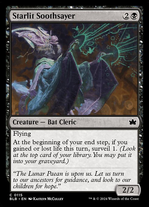 Starlit Soothsayer - Bloomburrow Magic card