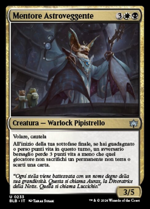 Mentore Astroveggente (Starseer Mentor) - Bloomburrow (#233) - Illustrated by Taras Susak - Magic: The Gathering Card