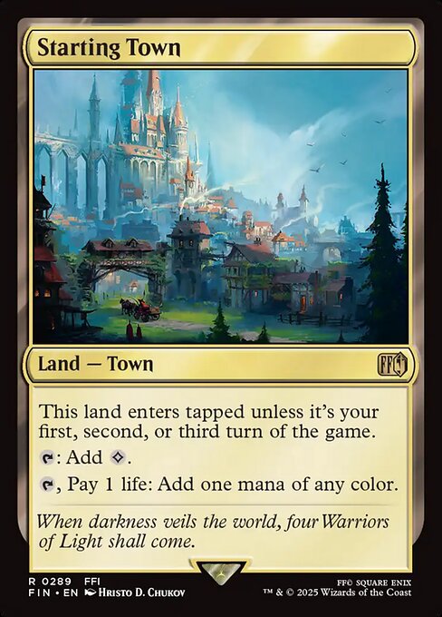 Starting Town - Final Fantasy Magic card