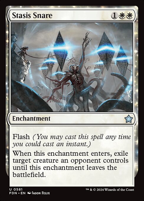 Stasis Snare - Foundations (#581) - Illustrated by Jason Felix - Magic: The Gathering Card
