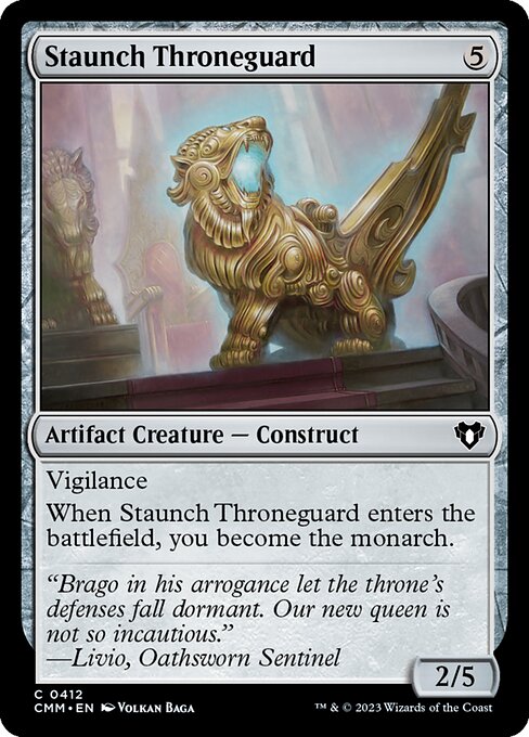 Staunch Throneguard - Commander Masters Magic card