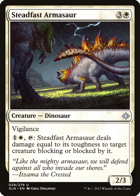 Steadfast Armasaur - Ixalan Magic card