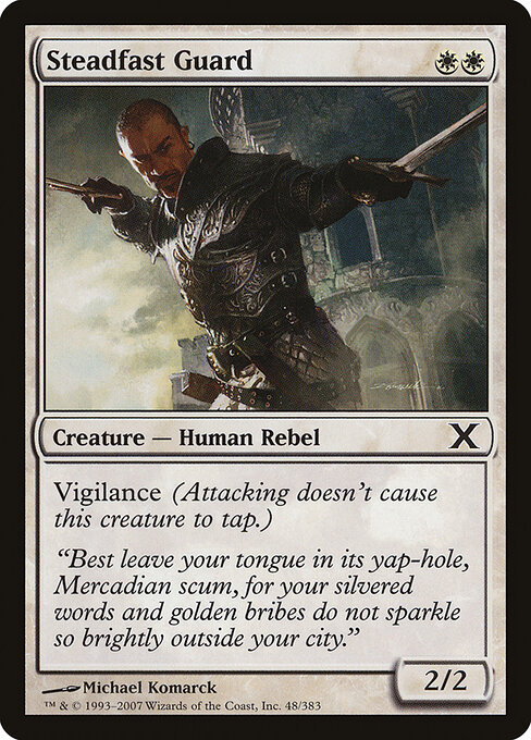 Steadfast Guard - Tenth Edition Magic card