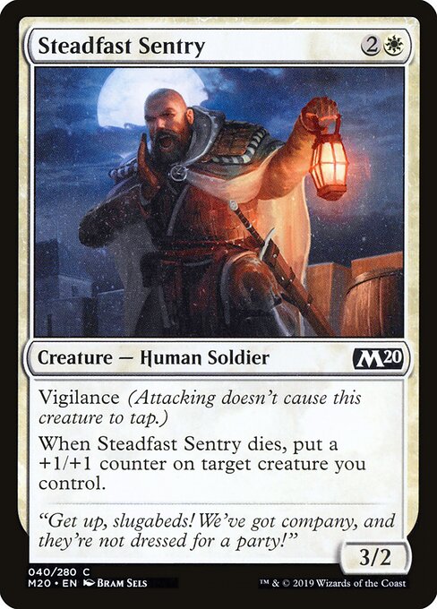 Steadfast Sentry - Core Set 2020 Magic card