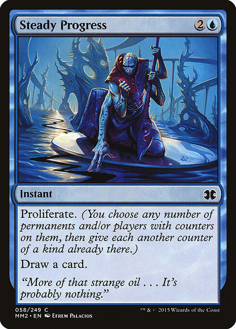 Steady Progress - Modern Masters 2015 (#58) - Illustrated by Efrem Palacios - Magic: The Gathering Card
