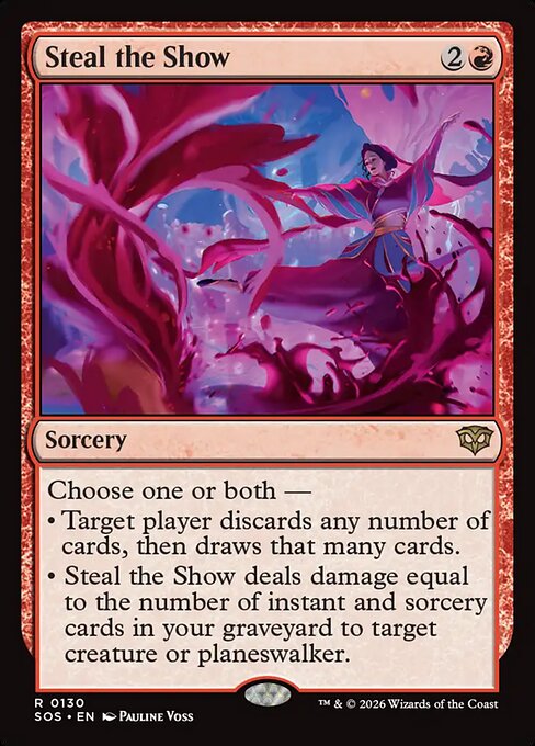 Steal the Show - Secrets of Strixhaven (#130) - Illustrated by Pauline Voss - Magic: The Gathering Card