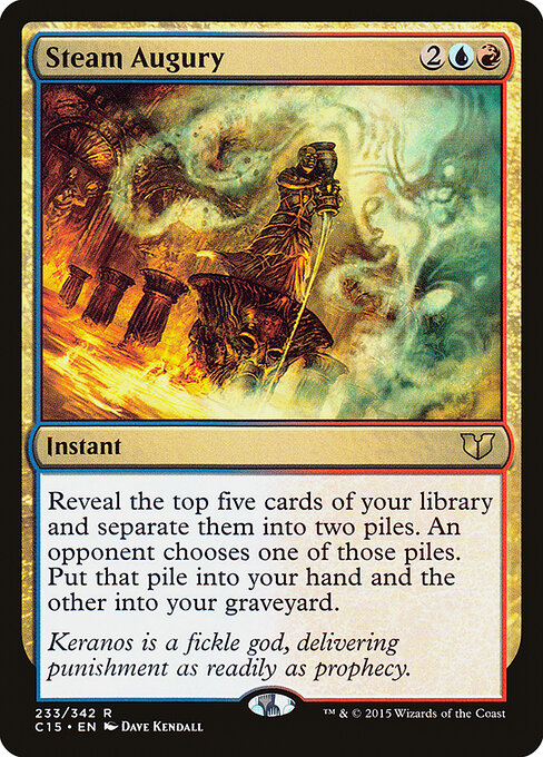Steam Augury - Commander 2015 Magic card