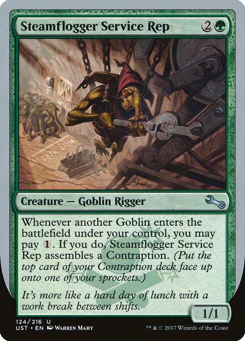 Steamflogger Service Rep - Unstable Magic card