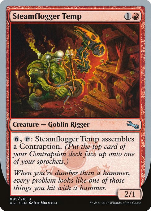 Steamflogger Temp - Unstable Magic card