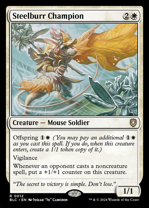 Steelburr Champion - Bloomburrow Commander Magic card