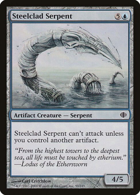 Steelclad Serpent - Shards of Alara Magic card