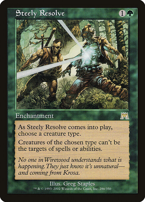 Steely Resolve - Onslaught Magic card