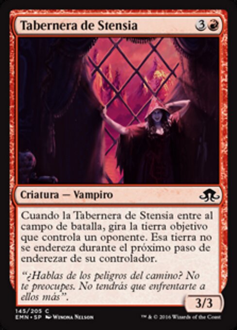 Albergueiro de Stensia (Stensia Innkeeper) - Eldritch Moon (#145) - Illustrated by Winona Nelson - Magic: The Gathering Card