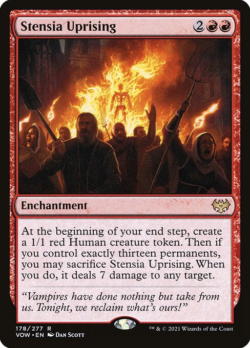 Stensia Uprising - Innistrad: Crimson Vow (#178) - Illustrated by Dan Murayama Scott - Magic: The Gathering Card
