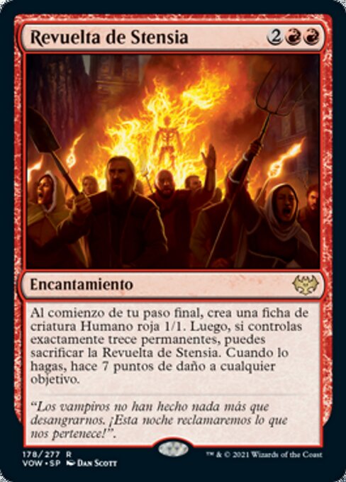 Rivolta di Stensia (Stensia Uprising) - Innistrad: Crimson Vow (#178) - Illustrated by Dan Murayama Scott - Magic: The Gathering Card