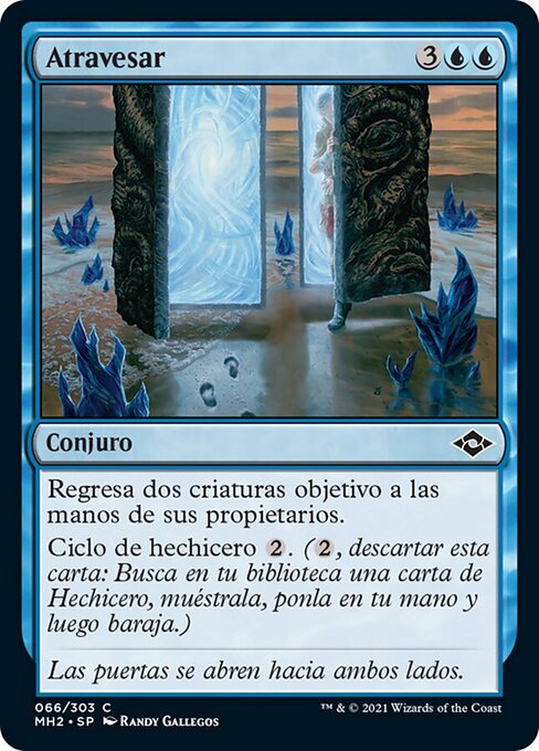 Atravesar (Step Through) - Modern Horizons 2 (#66) - Illustrated by Randy Gallegos - Magic: The Gathering Card