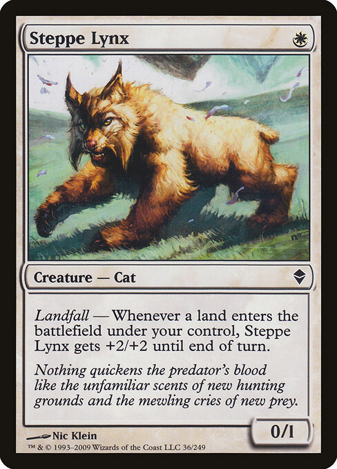 Steppe Lynx - Zendikar Magic card