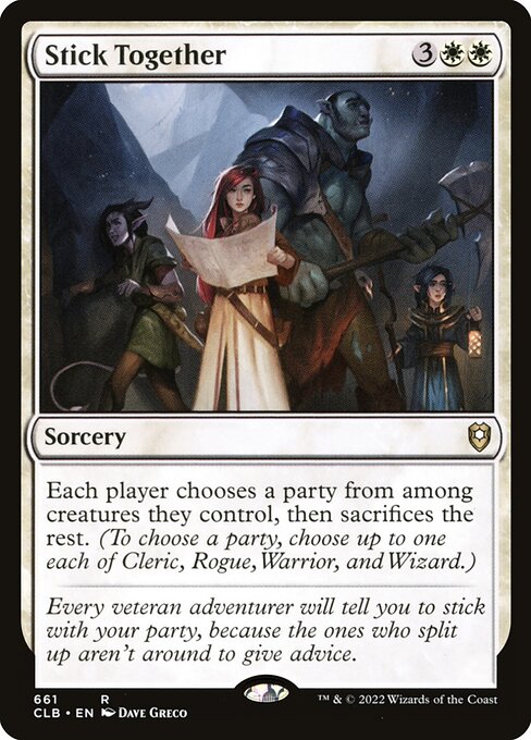 Stick Together - Commander Legends: Battle for Baldur's Gate (#661) - Illustrated by Dave Greco - Magic: The Gathering Card