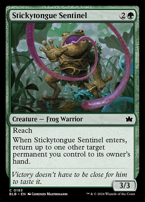 Stickytongue Sentinel - Bloomburrow Magic card