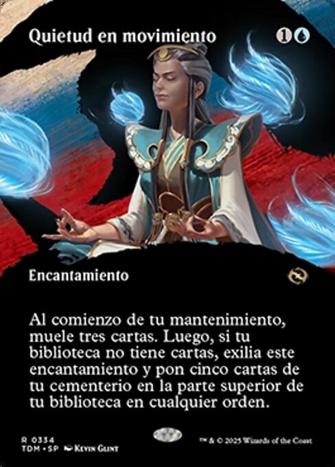 Stille in der Bewegung (Stillness in Motion) - Tarkir: Dragonstorm (#59) - Illustrated by Kai Carpenter - Magic: The Gathering Card