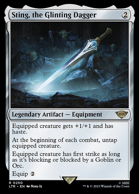 Sting, the Glinting Dagger - The Lord of the Rings: Tales of Middle-earth Magic card