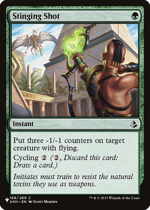 Tir cinglant (Stinging Shot) - Amonkhet (#189) - Illustrated by Scott Murphy - Magic: The Gathering Card