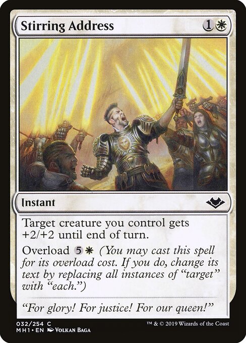 Stirring Address - Modern Horizons Magic card