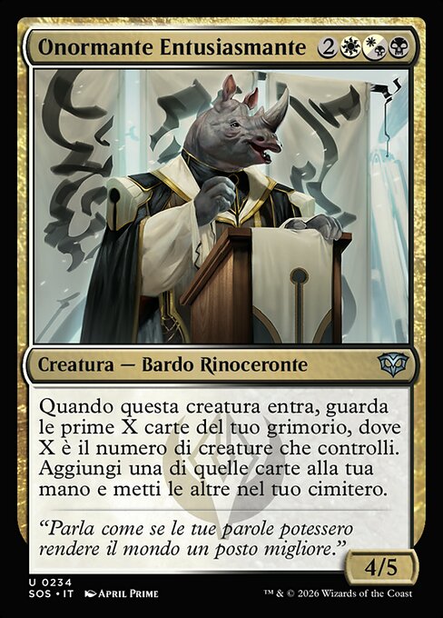 Honormante exhortador (Stirring Honormancer) - Secrets of Strixhaven (#234) - Illustrated by April Prime - Magic: The Gathering Card