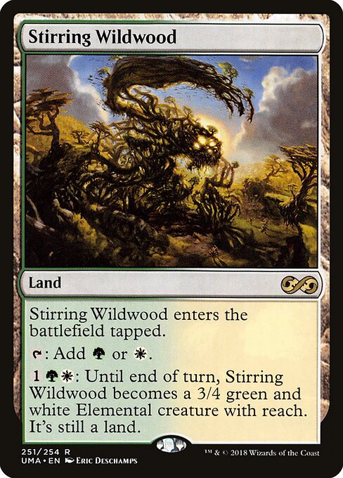 Stirring Wildwood - Ultimate Masters (#251) - Illustrated by Eric Deschamps - Magic: The Gathering Card