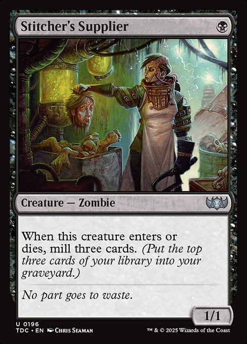 Stitcher's Supplier - Tarkir: Dragonstorm Commander Magic card