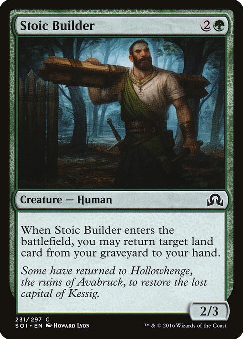 Stoic Builder - Shadows over Innistrad Magic card
