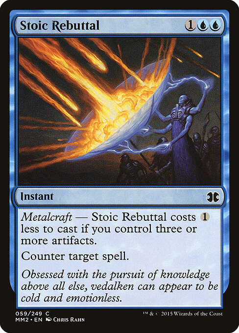 Stoic Rebuttal - Modern Masters 2015 (#59) - Illustrated by Chris Rahn - Magic: The Gathering Card