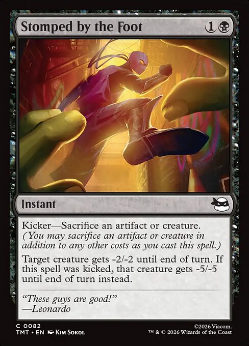 Stomped by the Foot - Teenage Mutant Ninja Turtles Magic card