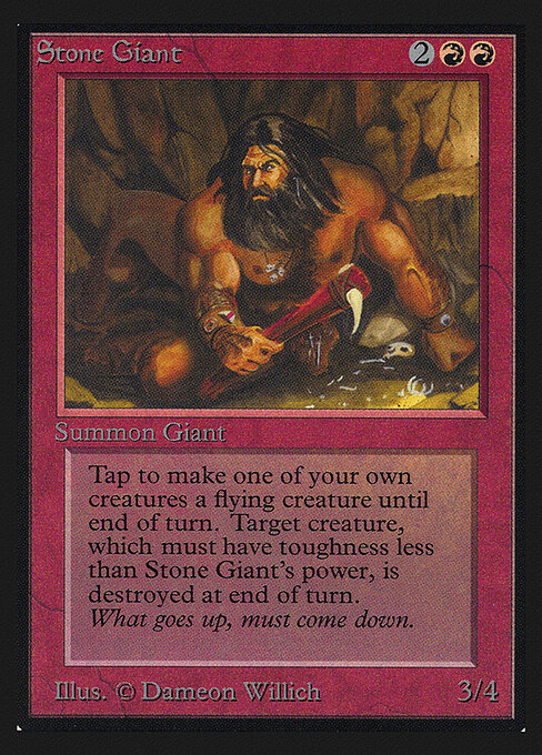 Stone Giant - Intl. Collectors' Edition (#177) - Illustrated by Dameon Willich - Magic: The Gathering Card