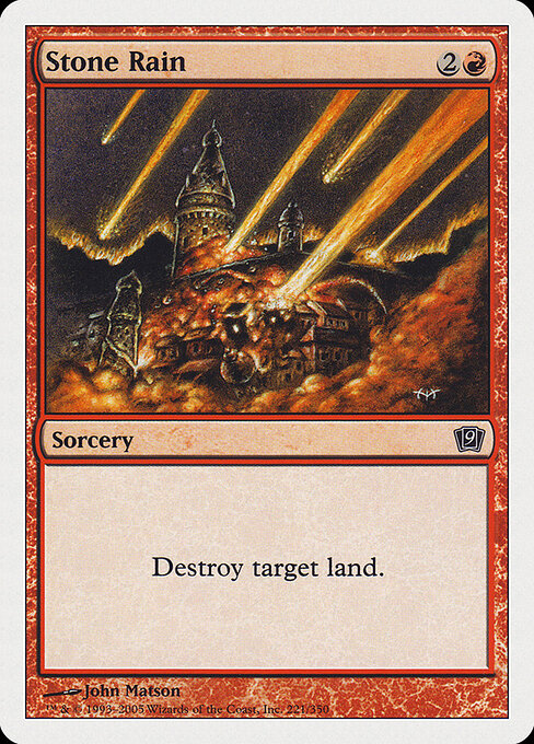Stone Rain - Ninth Edition Magic card