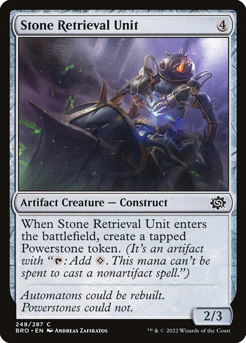 Stone Retrieval Unit - The Brothers' War Magic card