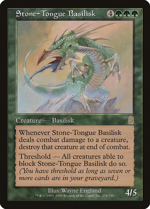 Stone-Tongue Basilisk - Odyssey Magic card