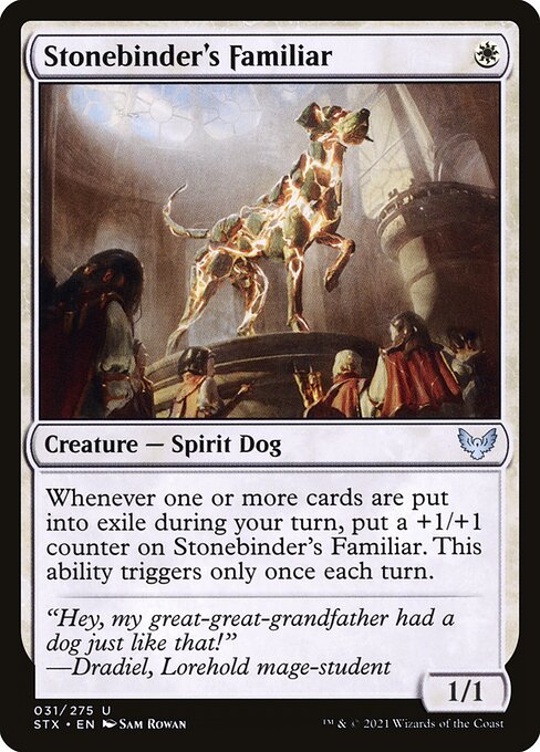 Stonebinder's Familiar - Strixhaven: School of Mages Magic card