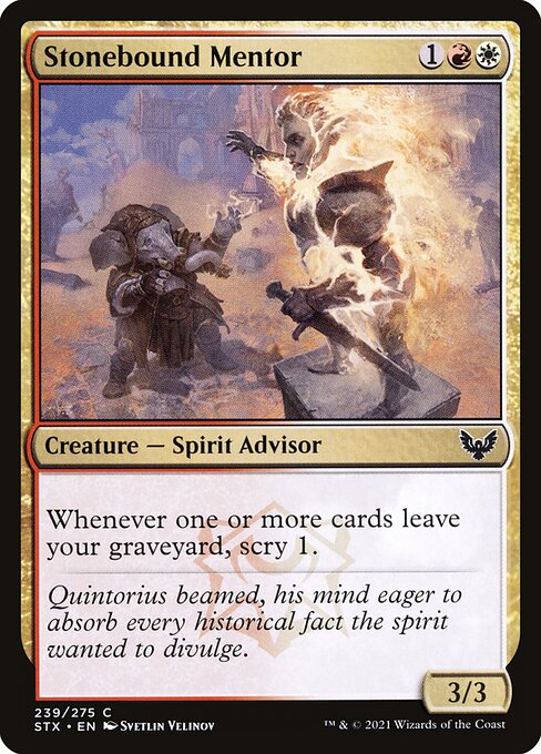 Stonebound Mentor - Strixhaven: School of Mages Magic card