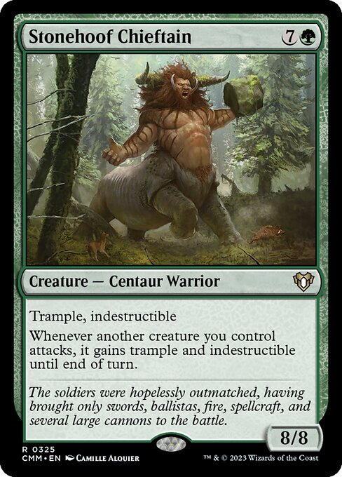 Stonehoof Chieftain - Commander Masters Magic card
